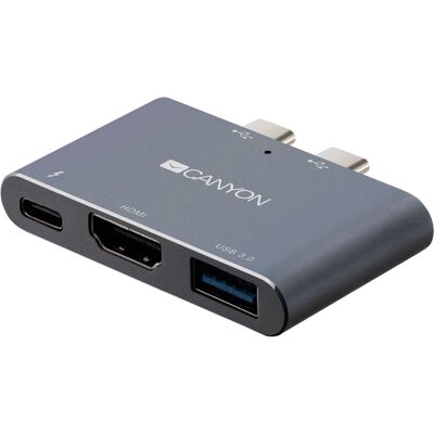 Canyon USB-C Mehrport Dockingstation - Grau - Laptop Dock Canyon USB-C Mehrport Dockingstation - Grau - Laptop Dock