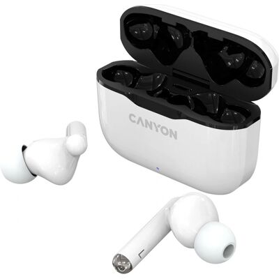 Canyon CNE-CBTHS3W Kabellose In-Ear-Kopfhörer - Bluetooth, Weiß Canyon CNE-CBTHS3W Kabellose In-Ear-Kopfhörer - Bluetooth, Weiß
