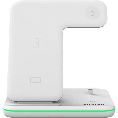 Canyon WS-302 Chargeur Sans Fil - 15W - Blanc - Type de Produit - Publicité Canyon WS-302 Chargeur Sans Fil - 15W - Blanc - Type de Produit - Publicité