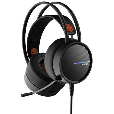 Canyon GH-8A Gaming-Headset - LED, Mikrofon, 3,5mm, USB Canyon GH-8A Gaming-Headset - LED, Mikrofon, 3,5mm, USB