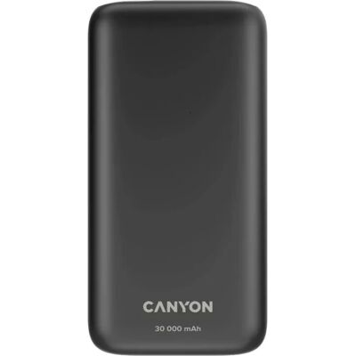 Canyon Power Bank PB-301 - 30000mAh, Hurtig opladning, Sort Canyon Power Bank PB-301 - 30000mAh, Hurtig opladning, Sort
