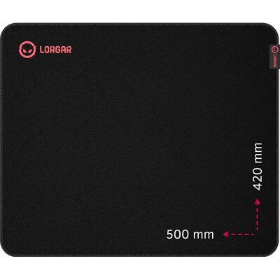 Lorgar Main 325 Gaming-Mauspad - Schwarz, Rot Lorgar Main 325 Gaming-Mauspad - Schwarz, Rot
