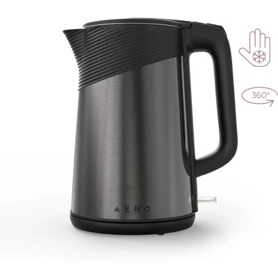 Aeno Kettle EK3 1.7L, 360° drehbar Edelstahl/SCHWARZ Aeno Kettle EK3 1.7L, 360° drehbar Edelstahl/SCHWARZ