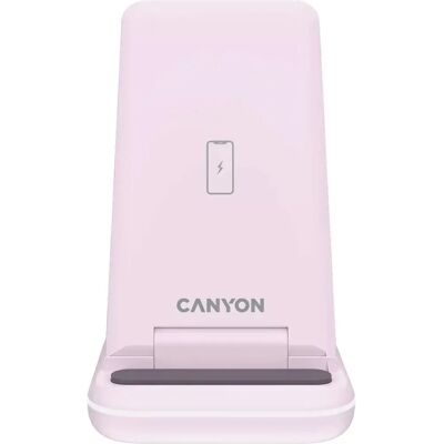 Canyon WS-304 Încărcător wireless roz - Stație de încărcare Canyon WS-304 Încărcător wireless roz - Stație de încărcare