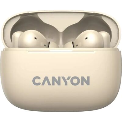 Canyon TWS-10 Kopfhörer - True Wireless Stereo, Bluetooth, Beige Canyon TWS-10 Kopfhörer - True Wireless Stereo, Bluetooth, Beige