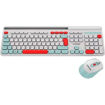 Canyon HSET-W5 - Kabelloses Tastatur- und Maus-Set für Zuhause/Büro Canyon HSET-W5 - Kabelloses Tastatur- und Maus-Set für Zuhause/Büro