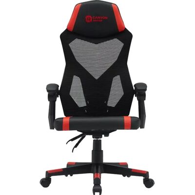 Krzesło Gaming Canyon MCH01 - Ergonomiczne, Siatka na Oparciu, Czarny i Czerwony Krzesło Gaming Canyon MCH01 - Ergonomiczne, Siatka na Oparciu, Czarny i Czerwony