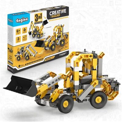 Engino Creative Builder Wheeled Loader Machinery Set - Construction Toy Set Engino Creative Builder Wheeled Loader Machinery Set - Construction Toy Set