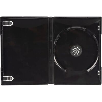 Dragontrading Black Single DVD Cases - Slim 14mm Durable Space-Saving Dragontrading Black Single DVD Cases - Slim 14mm Durable Space-Saving
