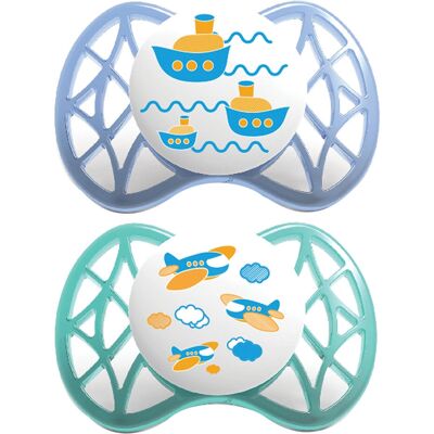 Succhietto Ortodontico Nuvita - Blu e Tiffany - Tettarella per bambino Succhietto Ortodontico Nuvita - Blu e Tiffany - Tettarella per bambino