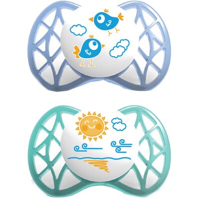Succhietto Nuvita Ortodontico Silicone 0M+ Blu Tiffany - Succhietto Succhietto Nuvita Ortodontico Silicone 0M+ Blu Tiffany - Succhietto