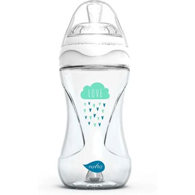 Nuvita Babyflasche mit Anti-Kolik-Ventil - Glas 240ml Nuvita Babyflasche mit Anti-Kolik-Ventil - Glas 240ml