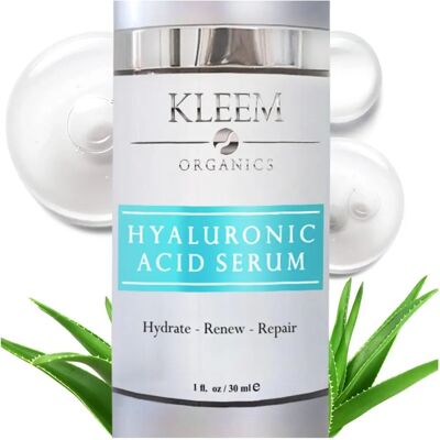Kleem Organics - Sérum à l'Acide Hyaluronique - Hydratant & Éclaircissant - Sérum pour Peau Problématique Kleem Organics - Sérum à l'Acide Hyaluronique - Hydratant & Éclaircissant - Sérum pour Peau Problématique