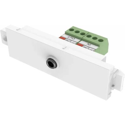 Vision TC3 Modular Socket Outlet - White - 3.5mm Vision TC3 Modular Socket Outlet - White - 3.5mm
