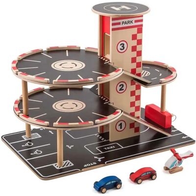 Hape E3002 Garage - Multi-level wooden parking with 3 vehicles Hape E3002 Garage - Multi-level wooden parking with 3 vehicles