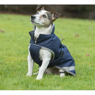 Bucas Navy/Silber Hundedecke - Modell 50g - Wasserdicht & Atmungsaktiv Bucas Navy/Silber Hundedecke - Modell 50g - Wasserdicht & Atmungsaktiv