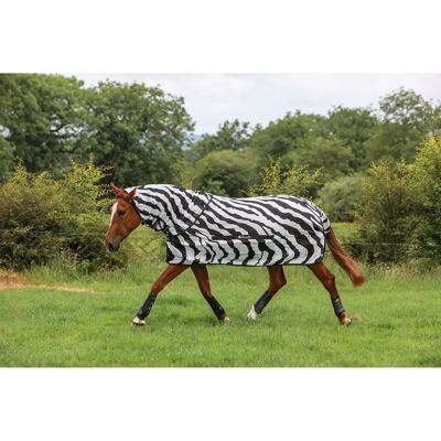 Bucas Buzz-Off Zebra Fliegendecke Vollhals - Fliegendecke Bucas Buzz-Off Zebra Fliegendecke Vollhals - Fliegendecke