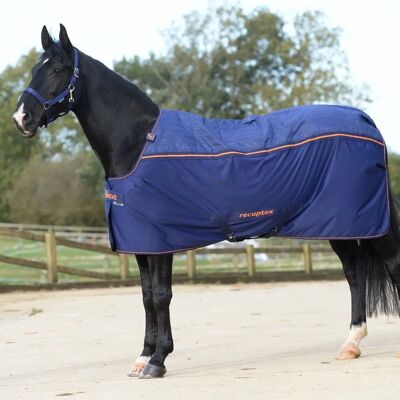 Bucas Therapie Cooler 125 Navy/Orange - Paardendeken Bucas Therapie Cooler 125 Navy/Orange - Paardendeken