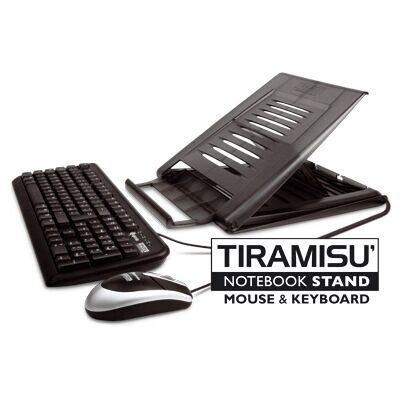 Hamlet Tiramisu Notebook-Ständer-Kit - Ergonomisch, Schwarz Hamlet Tiramisu Notebook-Ständer-Kit - Ergonomisch, Schwarz