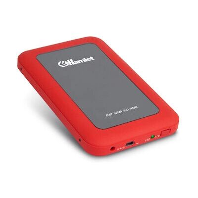 Hamlet 2,5" SATA-II Externes Festplattengehäuse - Rot Hamlet 2,5" SATA-II Externes Festplattengehäuse - Rot
