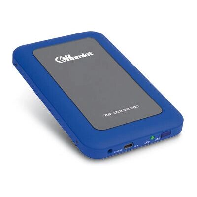 Custodia esterna per hard disk Hamlet - Blu, SATA II, 2,5" Custodia esterna per hard disk Hamlet - Blu, SATA II, 2,5"