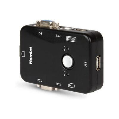 Hamlet KVM Smart Control 3-Port-Usb-Switch - Schwarz Hamlet KVM Smart Control 3-Port-Usb-Switch - Schwarz