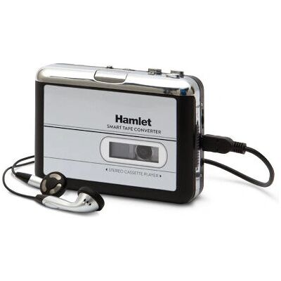 Hamlet XDVDMAG Kassettenspieler - Tragbarer Tape-zu-MP3-Converter - Schwarz, Silber Hamlet XDVDMAG Kassettenspieler - Tragbarer Tape-zu-MP3-Converter - Schwarz, Silber
