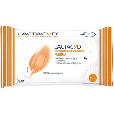 Lactacyd Femina Kosteuspyyhkeet intiimihygieniaan Lactacyd Femina Kosteuspyyhkeet intiimihygieniaan