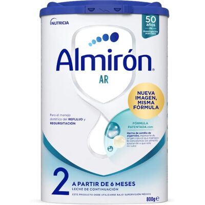 Almirón Marca AR 2 Fórmula para Bebés - Anti-Regurgitación 800g Almirón Marca AR 2 Fórmula para Bebés - Anti-Regurgitación 800g