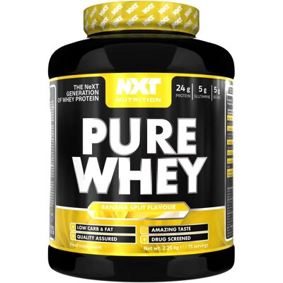 NXT Nutrition Pure Whey Banana - Low Fat - Muscle Building - 2.25KG NXT Nutrition Pure Whey Banana - Low Fat - Muscle Building - 2.25KG