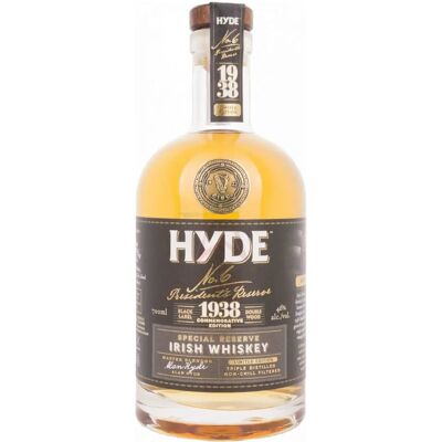 Hyde No.6 PRESIDENT'S RESERVE 1938 Irischer Whiskey - Limitierte Edition Hyde No.6 PRESIDENT'S RESERVE 1938 Irischer Whiskey - Limitierte Edition