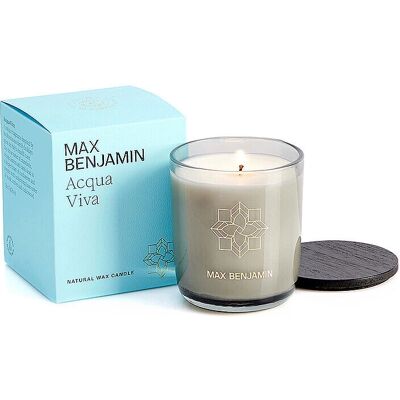 Max Benjamin Acqua Viva Bougie parfumée - 210g - Publicité Max Benjamin Acqua Viva Bougie parfumée - 210g - Publicité