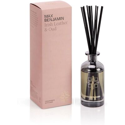 Max Benjamin Irish Leather & Oud Diffuseur - Bois, Recharge, 4+ Mois - Publicité Max Benjamin Irish Leather & Oud Diffuseur - Bois, Recharge, 4+ Mois - Publicité