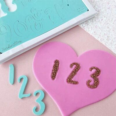 Pati-Versand - Sweet Stamp Fondant - Zahlen & Symbole - Handschrift - Fondant Stamp Set Pati-Versand - Sweet Stamp Fondant - Zahlen & Symbole - Handschrift - Fondant Stamp Set
