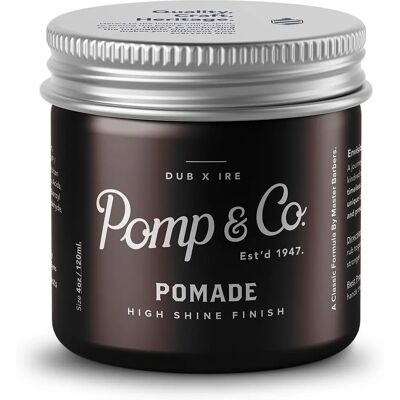 Pomp & Co Hårpomade - Middels Hold, Høy Glans, Klassisk Stil Pomp & Co Hårpomade - Middels Hold, Høy Glans, Klassisk Stil