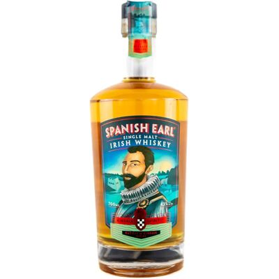 Kinsale Spirit Spanischer Earl Single Malt Irish Whiskey - Irish Whiskey, Dreifach Destilliert, Gereift in Bourbon, Stout & Rum Fässern Kinsale Spirit Spanischer Earl Single Malt Irish Whiskey - Irish Whiskey, Dreifach Destilliert, Gereift in Bourbon, Stout & Rum Fässern