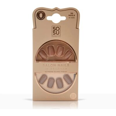 SOSU Cosmetics Salon Nails Unghie Finte - Mocha Latte SOSU Cosmetics Salon Nails Unghie Finte - Mocha Latte
