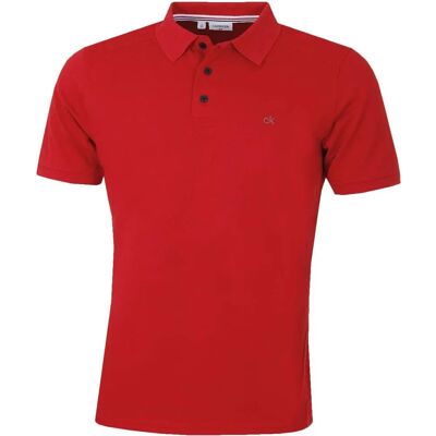 Calvin Klein 2024 Campus Polo de Golf Rouge - Polo de Golf - Publicité Calvin Klein 2024 Campus Polo de Golf Rouge - Polo de Golf - Publicité
