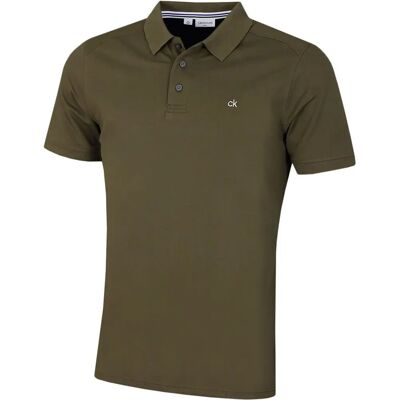 Camisa polo masculina Calvin Klein Campus com 3 botões e gola canelada - Polo shirt Camisa polo masculina Calvin Klein Campus com 3 botões e gola canelada - Polo shirt