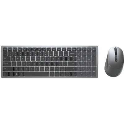 Teclado e mouse sem fio Dell KM7120W - Escritório QWERTY Cinzento Titânio Teclado e mouse sem fio Dell KM7120W - Escritório QWERTY Cinzento Titânio