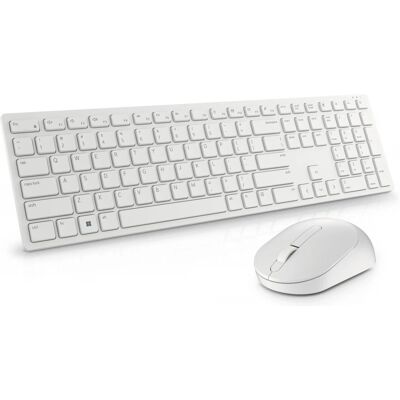 Set tastatură și mouse wireless Dell - QWERTZ maghiar - Alb Set tastatură și mouse wireless Dell - QWERTZ maghiar - Alb