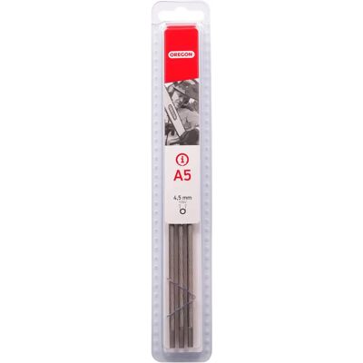 Oregon Q70512C - Set di 3 lime tonde, 4,5 mm - Utensili di affilatura Oregon Q70512C - Set di 3 lime tonde, 4,5 mm - Utensili di affilatura