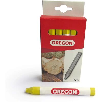 Oregon Multi Surface Marking Crayon – 12 Stuks, Geel, Professioneel Oregon Multi Surface Marking Crayon – 12 Stuks, Geel, Professioneel