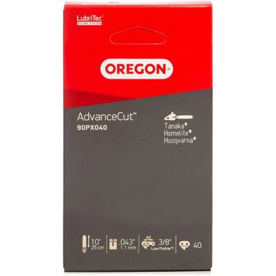 Oregon 90PX040E Kette - 40 Glieder, 3/8" Teilung, 1,1 mm Stärke Oregon 90PX040E Kette - 40 Glieder, 3/8" Teilung, 1,1 mm Stärke
