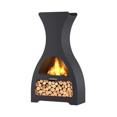 Barbecook - Kuro S-U - Schwarz - W780xD330xH1400 - Kamin Barbecook - Kuro S-U - Schwarz - W780xD330xH1400 - Kamin