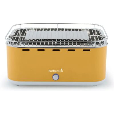 Barbecook Gele draagbare houtskoolbarbecue - Buiten gebruik Barbecook Gele draagbare houtskoolbarbecue - Buiten gebruik