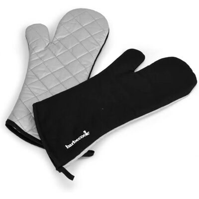 Guanti lunghi in cotone Barbecook - Isolamento in alluminio - 40cm - Nero - Attrezzi da barbecue Guanti lunghi in cotone Barbecook - Isolamento in alluminio - 40cm - Nero - Attrezzi da barbecue