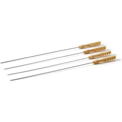 Barbecook BC-ACC-7068 - Brochettes en acier réutilisables - 43cm Barbecook BC-ACC-7068 - Brochettes en acier réutilisables - 43cm