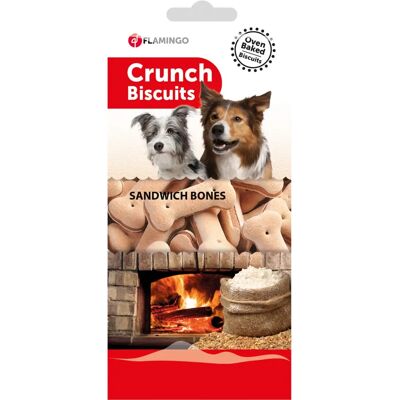 Snack per cani Flamingo Biscotti Crunch Ossa sandwich - Snack per cani Snack per cani Flamingo Biscotti Crunch Ossa sandwich - Snack per cani