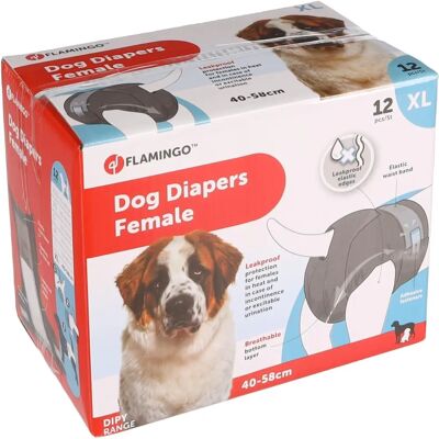 Flamingo Dipy Pannolini per Cani XL - Incontinenza & Cuccioli Flamingo Dipy Pannolini per Cani XL - Incontinenza & Cuccioli